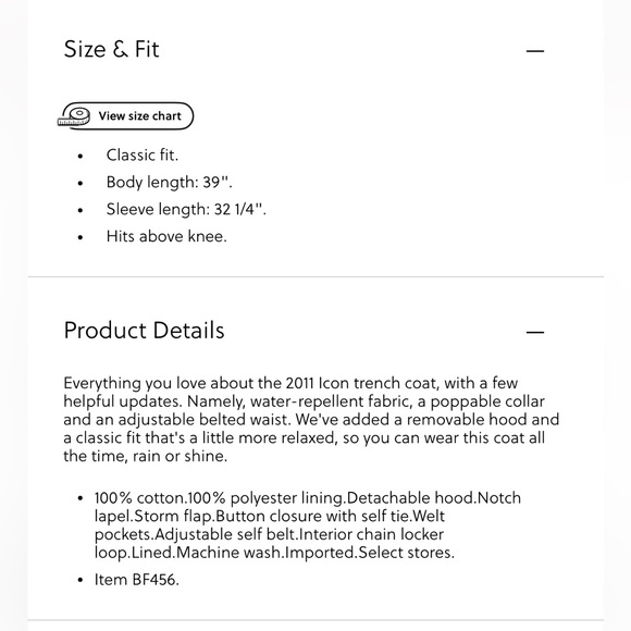 J.Crew | Icon trench coat with hood | Black | Size 8P - Picture 12 of 13